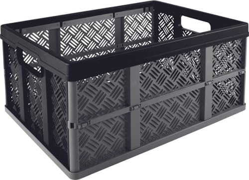 SUNWARE Basic Klappbox 32 Liter, 47,5 x 35 x 22,7 cm - Anthrazit/Schwarz