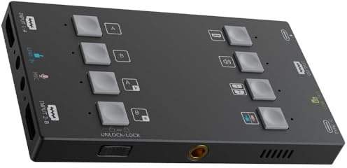 CamKoo USB3.0 4K HDMI Video Capture Card with 2 Input 2 Output Two Screen Capture Broadcast Live Stream HDMI to USB 3.0 Dongle HD 1080P Live Streaming Video Grabber Converter (H2U)
