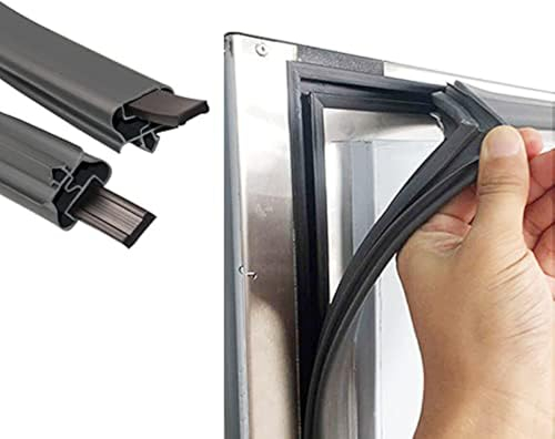NBEST Dichtung für Kühlschrank - Kühlschrank Türdichtung Gummi & Magnet/Dichtungsgummi für Kühlschrank, Kühlschranktür, Verschiedene Größen,Schwarz
