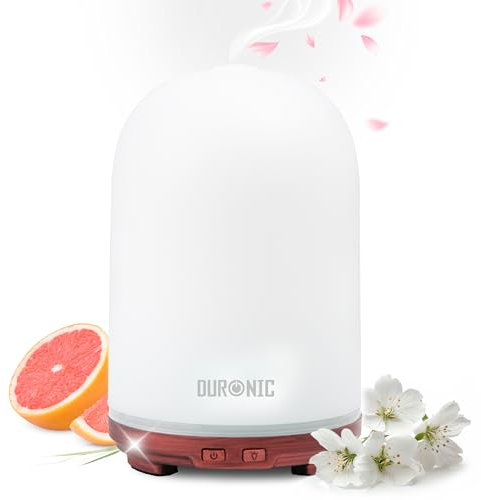 Duronic AD12 Difusor Aromas USB portátil, Brumizador aceites Esenciales, Purificador Aire Natural, Humidificador aromaterapia. Hogar Bienestar Relajación Descanso Perfume