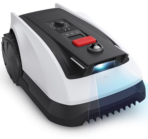 ECOVACS Goat O500 - Robot tosaerba panoramico senza cavo limitatore, 500 m², mappatura automatica del tosaerba robotizzato, senza configurazione, navigazione visiva supportata dal LiDAR, passando 0,7