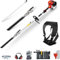 BU-KO 52cc Taille-haie à Essence Longue portée et 1 Perche d'extension, Haute Performance, Lame en Acier Durable, Taille de précision pour Haies Hautes et buissons, Facile à Utiliser