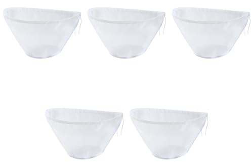Zanthicia Bolsa de frutos secos de 5 piezas, leche cremosa para colar, preparar bola, 5 uds. nailon para colar, óptimo para bolsa frutos secos, gran tamaño, 39.*15.*15CM