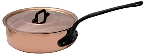 Baumalu 203010 - Padella con Coperchio in Rame, Diametro: 20 cm