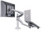 ThingyClub® Adjustable Aluminium Universal Laptop Notebook & Computer Monitor Stand Desk Mount Bracket clamp Tilt Swivel Dual Arm Support Holder (Laptop & Monitor)