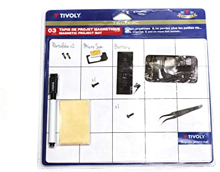 Tivoly 11110420001 Set Tapis de Travail Magnétique pour Travaux de Précision