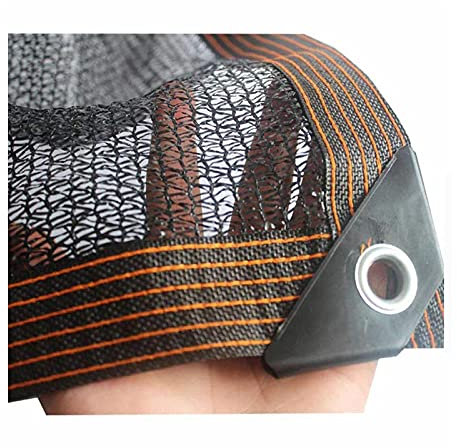 Filet Protection Solaire 50%, Coupe-Vent Voiles avec Oeillets à Abat-Jour en Maille RéSistante Bloquer Les Rayons UV Plantes Noir,pour De Jardin des Fleurs Serre Grange (2mx6m/6.6ftx19.7ft)