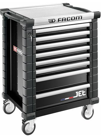 FACOM JET.8NM3A Beistellwagen JETM3, 8 Schubladen, Schwarz