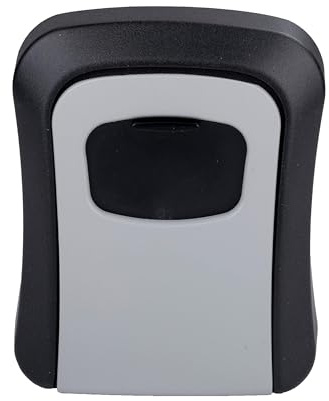 Kinzo Schlüsseltresor - mit Zahlenschloss - 4-stelliger Code - 10.000 Zahlenkombinationen - für den Innen- und Außenbereich - Robustes Metallgehäuse - Wasserdicht - Wandmontage