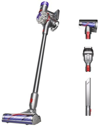 Dyson V8 Cordless Vacuum, Cleans Hard Floors and Carpets, Detangles, Converts to Handheld, 115AW, 2 Power Modes, Up to 40 Minutes¹