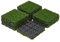 Yaheetech Artificial Grass Turf, 27PCS 31x31cm Indoor Outdoor Fake Grass Mats for Dogs, Pets, Garden, Patio & Balcony, Dirt Trapping, Dog Training Lawn, Easy Clean Carpet Tiles, Green
