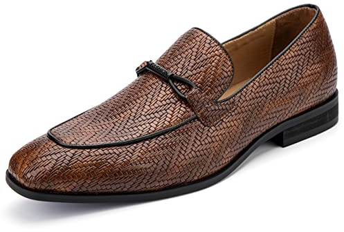 MEIJIANA Mocassini Uomo Scarpe Eleganti Scarpe Estive Uomo Casual Slip On Scarpe, marrone-02, 41 EU (8 UK)