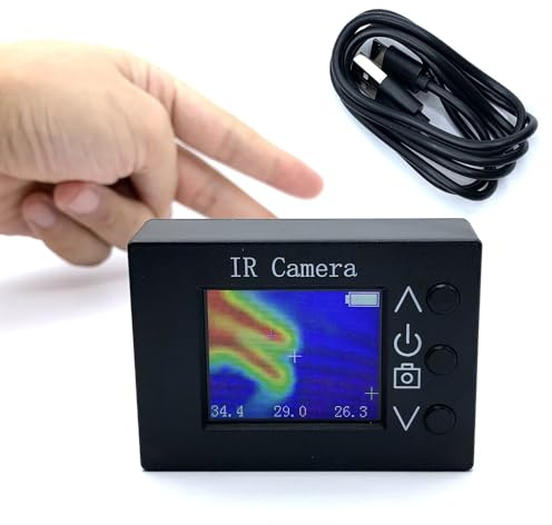 Irfora Capteurs infrarouges 32 x 24 pixels Caméra d'imagerie thermique portable Écran TFT de 1,8 pouces Résolution 160 x 128 Caméra d'imagerie de définition claire -40 ℃ à 300 ℃ Instrument de mesure