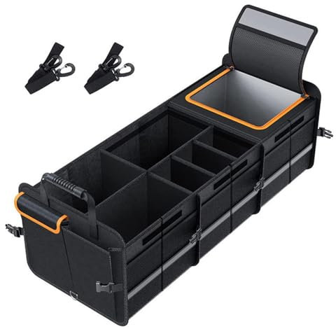 Organizzatori E Portabagagli Per Bagagliaio, Portabagagli Per Auto,Organizer Per Auto Di Grande Capacità | Organizzatore Con Funzioni Di Isolamento Organizzatore Regolabile A Scomparti Multipli Per SU