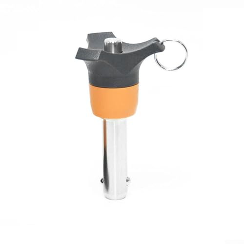 Pasador de liberación rápida de acero inoxidable con botón para fijación de 6 mm/8 mm de diámetro, 10-50 mm, longitud de sujeción (diámetro 8 mm-10)