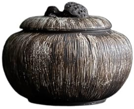 LYGSWDB Sockerburk Keramisk lös teförvaringsburk, retroporslinsburk, förseglad burk, kreativ porslinsburk, bärbar teburk teburk (färg: B)