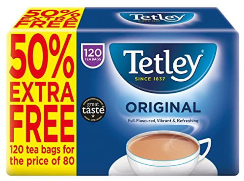 Tetley Original Tea Bags x120 (50% Extra Free)