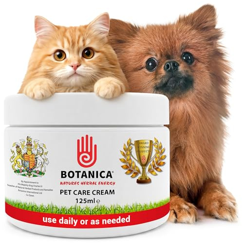 Botanica Pet Care Cream 125ml - Healing Cream with Aloe Vera, Tea Tree, Lavender, Comfrey, Cedar, Neem Oils - Soothing, Vegan, Cruelty-Free, Natural
