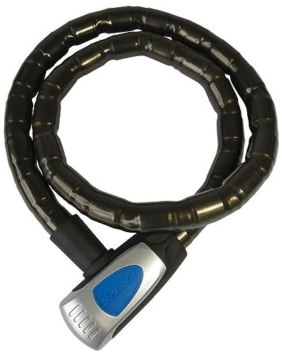 XLC Dillinger Panzerkabelschloss, Schwarz, 120x10x10 cm - Robustes & Sicheres Fahrradschloss - Optimale Diebstahlsicherung, Langlebig & Benutzerfreundlich - Perfekt für alle Fahrradarten
