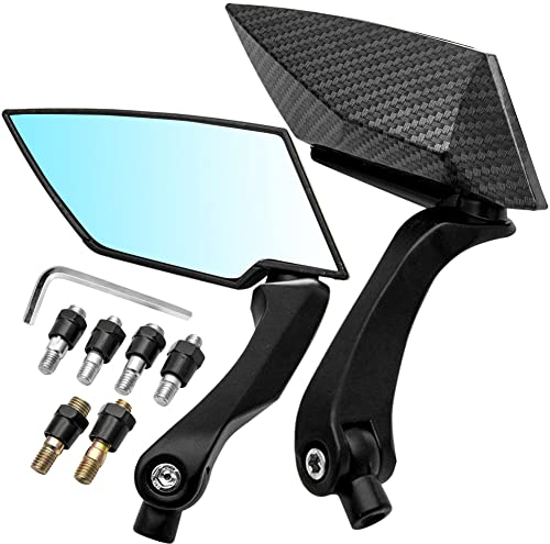 Katur 2 x lama stile moto Carbon Custom laterali retrovisori per Honda/Yamaha/SUZUKI/Kawasaki