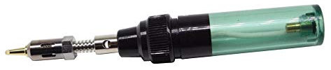 Outletdelocio Soldador soplete a Gas butano. Potencia 70-100w. Temperatura Regulable 200-450 Grados. con Punta Fina de Precision