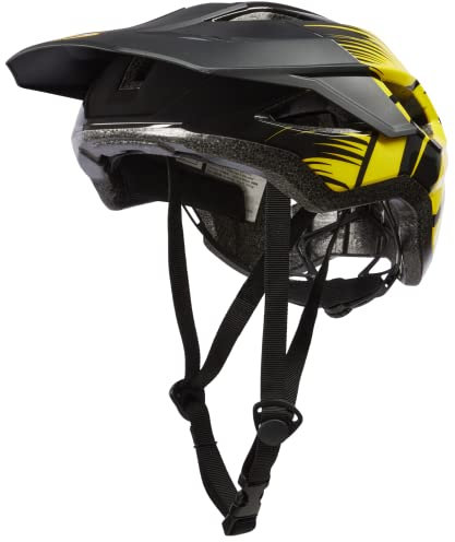 O'NEAL | Mountainbike-Helm | Enduro All-Mountain | Verschmolzene innere EPS & Außenschale für bessere Langlebigkeit | Matrix Helmet Split V.23 | Erwachsene | Schwarz/Gelb | XS/S/M (54-58 cm)