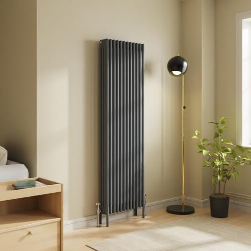 NRG Traditional 4 Column Vertical Radiator 1800x560mm Anthracite Central Heating Radiators