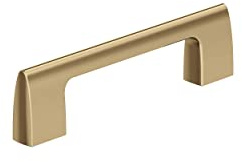 Amerock | Cabinet Pull | Champagne Bronze | 3-3/4 in (96 mm) Center-to-Center Drawer Pull | Riva | Kitchen and Bath Hardware | Furniture Hardware