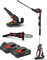 Outil de jardin multifonctions 3en1 sans fil 20V livré avec 2 batteries - Elem Garden