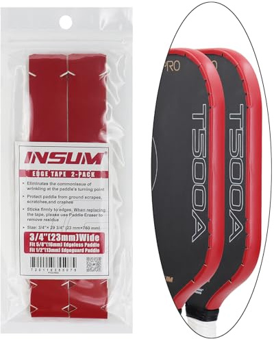 INSUM Pickleball Paddle Edge Guard Tapes Protection Tapes, Pre-Cut V, 20/23/26mm Width Protective Tapes for All Thickness Edges