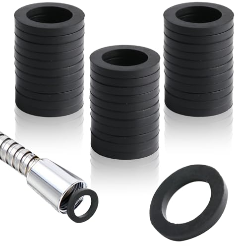 40 STK Flachdichtungen Dichtung, 1/2 Zoll Dichtungsringe, Gummidichtungen Sanitär 1/2 Zoll, Wasserhahn Dichtungen, Duschschlauch Unterlegscheiben, Duschkopf Waschbecken O-Ringe Gummi.