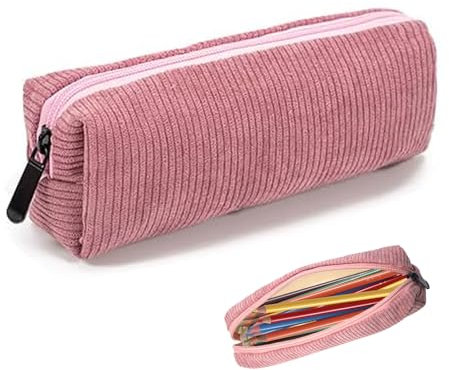 Rehecher Pencil Case Aesthetic für Mädchen Teenager Schule, Federtasche Rosa, Schlampermäppchen, Federmäppchen Klein, Schulmäppchen, Pencil Case Aesthetic