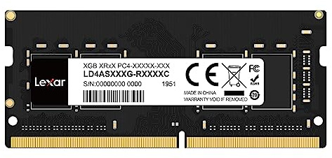 Lexar SODIMM RAM DDR4 32GB, 3200 MHz DRAM, 260-Pin DDR4 SODIMM Laptop Ram para Portátil, SO-DIMM de Alto Rendimiento, Memoria para Computadora Portátil PC