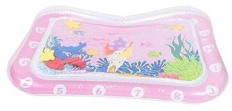 HAMPPLIES Alfombra Inflable Agua Infantil Colchoneta Sensorial Con Motivos Marinos Para Niño Niña Bebés Educativo Interior Exterior
