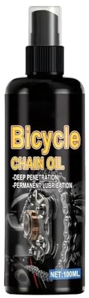Qiwieod Lubrifiant Chaîne Moto Tout-Terrain,100ml Huile Lubrifiante Longue Durée - Huile Pour Chaîne De Vélo | Pour Trajets Quotidiens Vélo Tout Terrain Route Cyclisme Temps Pluvieux Randonnée Longue