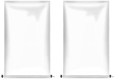 Opatiny Confezione da 2 coperture per piante in pellicola di polietilene trasparente con coulisse, impermeabili e isolanti, per piante di medie e grandi dimensioni, alberelli, arbusti e colture