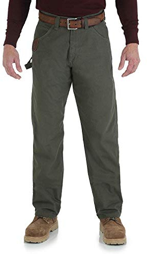 Wrangler Mens Riggs Workwear Fr Flame Resistant Carpenter Jeans, Loden, 32W x 34L