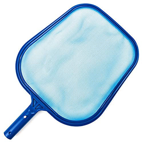 Swimming Pool Skimmer, Sturdy Frame Net Leaf Skimmer Landing Net, Plastic Pool Skimmer Net Mesh Net Skimmer Clean Tool for Swimming Pool Pond Hot Tub Fountain Fish Tank, No pole included