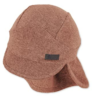 Sterntaler Unisex barn skärmmössa nacke frotté barnmössa, brun, normal, BRUN