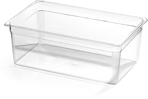 Forgast Polycarbonat Behälter | GN 1/1 | 53x32,5 cm | Gastronormbehälter | für Chafing Dish, Bain Marie, Saladette, 20cm