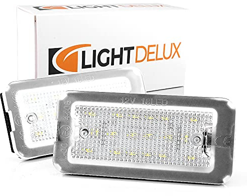 LIGHTDELUX LED registreringsskyltbelysning registreringsskyltbelysning Canbus Plug & Play ersättning för Fiat 500/500C V_03441501