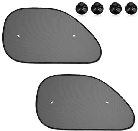 TICKLELY 2 ensembles Pare-Soleil Voiture – Protection Solaire Voiture avec Ventouse, Pare-Soleil Double Couche, Couverture Fenêtre Voiture