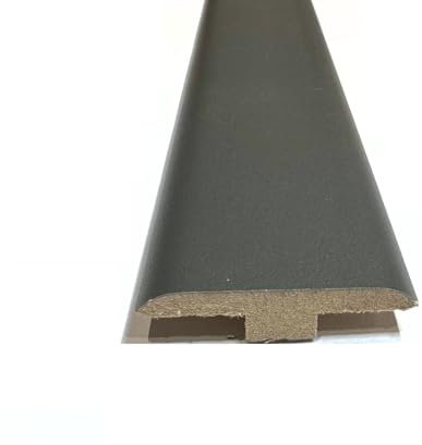 Vegas Flat Grey Laminate & Wood Flooring Section Transition Bar MDF Threshold Strip T Bar Profile Door Strip Moulding Oak Trim (1, 900mm (2ft 9))