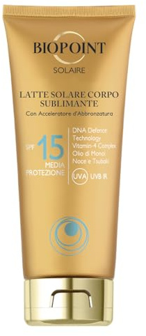 BIOPOINT SOLARE ABBRONZANTE LATTE SFP.15 TUBO 200 ML