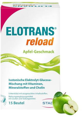 ELOTRANS reload Elektrolyte Pulver Sport, Apfel, 1x 15 Beutel