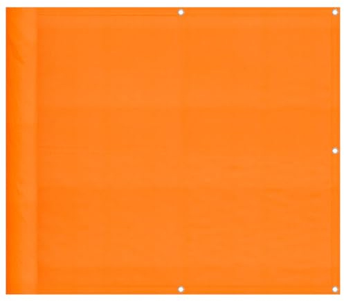 vidaXL Balkon-Sichtschutz Orange 90x700 cm 100% Polyester-Oxford, Balkonsichtschutz, Balkonbespannung, Balkon Windschutz, Sichtschutz