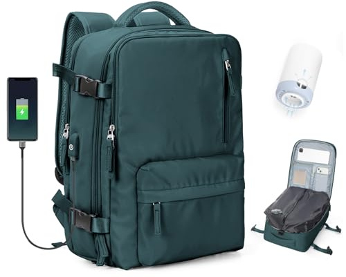 BJLFS Borse da Cabina per Ryanair 40×30×20 Zaino da Viaggio con Sottovuoto Bagaglio a Mano 40x20x25 Easyjet 45×36×20,Zaino Wizzair 40x30x20,Zaino Casual per laptop da 14 pollici