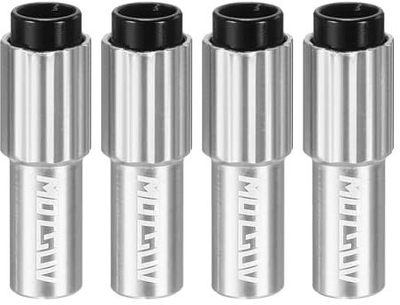 QUARKZMAN 4pcs Réglage De Câble En Ligne Pour Vélo Connecteur De Câble De Frein Et De Changement De Vitesse En Alliage D'Aluminium Réglage De Tension De Câble Indexé En Ligne Vis, Gris