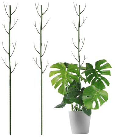 Postes de soporte para plantas – Tamaño 100 x 12 cm, estructura de material ABS, diseño de celosía apilable, juego de piezas | Estructura de escalada para interior y exterior