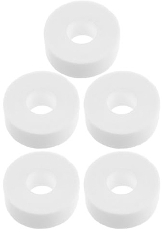 Operitacx Lot de 5 Rouleaux de Protège-cols Auto-adhésifs Invisibles en Tissu Non Tissé Blanc, Bandes Anti-transpiration Jetables pour Vêtements et Chapeaux, Confort Amélioré en Sport